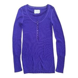 Aeropostale Purple Long Sleeve cotton blend Sweater sz M,#18